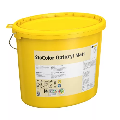 Beltér, Festékek, StoColor Opticryl Matt, matt beltéri akril festék, 15 l,fehér, 00024-001