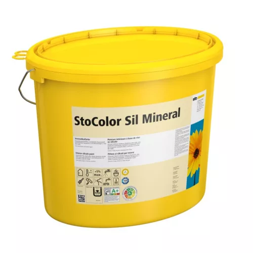 Beltér, Festékek, StoColor Sil Mineral, szilikát bázisú festék, 15 l, fehér, 00292-001