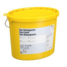 Homlokzat, Hőszigetelő rendszerek, Ragasztók, hálóágyazó anyagok, Sto-Steinpaste, univerzális diszpe