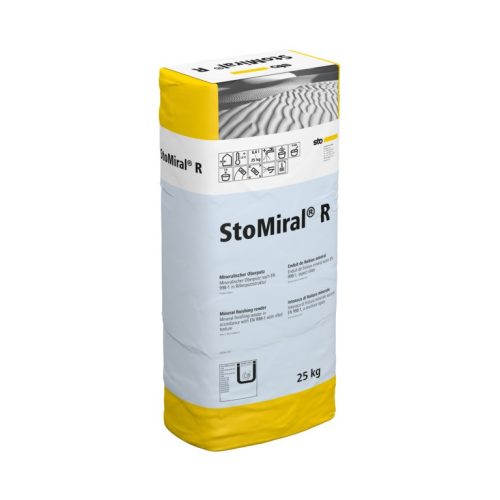 Beltér, Vékonyvakolatok, StoMiral® R - 1,5 mm, bel-és kültéri fedővakolat, 25 kg, fehér, 01385-001