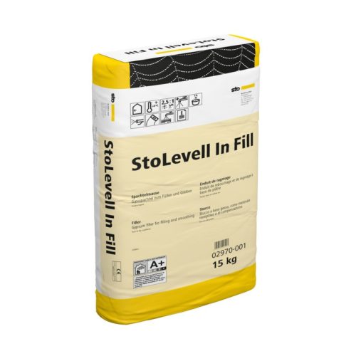 Beltér, Glettek, alapvakolatok, StoLevell In Fill, gipsz alapú glett, 15 kg, naturfehér, 02970-001