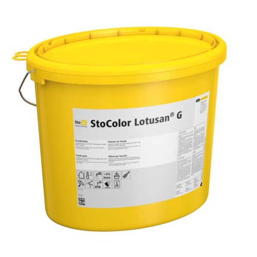 Homlokzat, Homlokzatfestékek, StoColor Lotusan® G, kültéri festék lótusz-effektussal, 15 l, fehér, 0