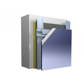 Homlokzat, Átszellőztetett homlokzatburkolatok, Hordozólemezek, StoVentec Glass, üvegpanel, 1 db, fe