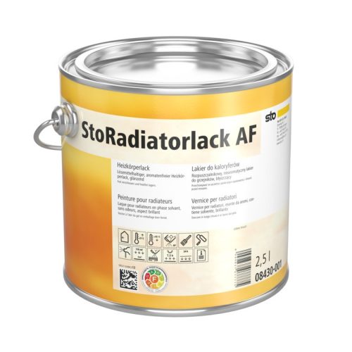 Lakk, lazúr, Lakkok, StoRadiatorlack AF, fényes radiátor lakkfesték, 2,5 l, fehér, 08430-001