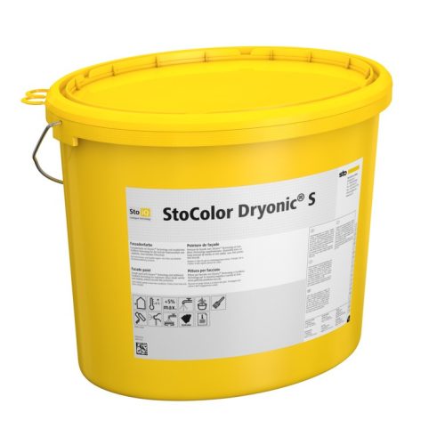 Homlokzat, Homlokzatfestékek, StoColor Dryonic® S  X-black, homlokzatfesték, 15 l, színezett, 09548-