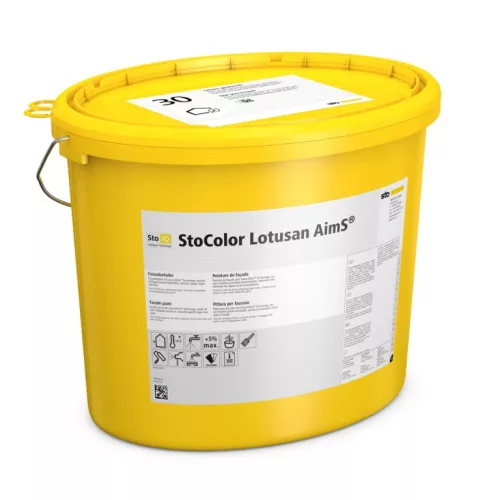 Homlokzat, Homlokzatfestékek, StoColor Lotusan® G, kültéri festék lótusz-effektussal, 15 l, fehér, 0