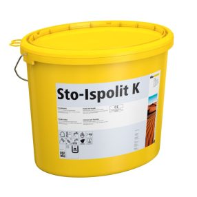 Homlokzat, Hőszigetelő rendszerek, Vékonyvakolatok, Sto-Ispolit K fedővakolat, 25 kg, fehér, 14031-0