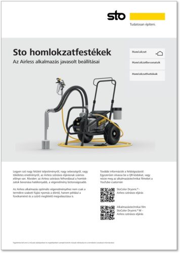 Homlokzatfestékek - Airless szórásos eljárás - Letölthető pdf útmutató