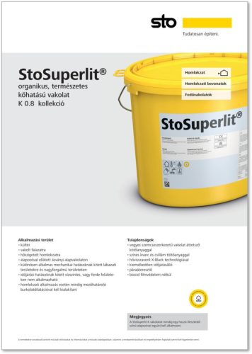 StoSuperlit 0.8 - organikus, természetes  kőhatású vakolat K 0.8 kollekció