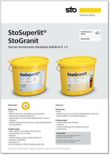 StoSuperlit 1.5 - Szerves természetes kővakolat kollekció K 1.5