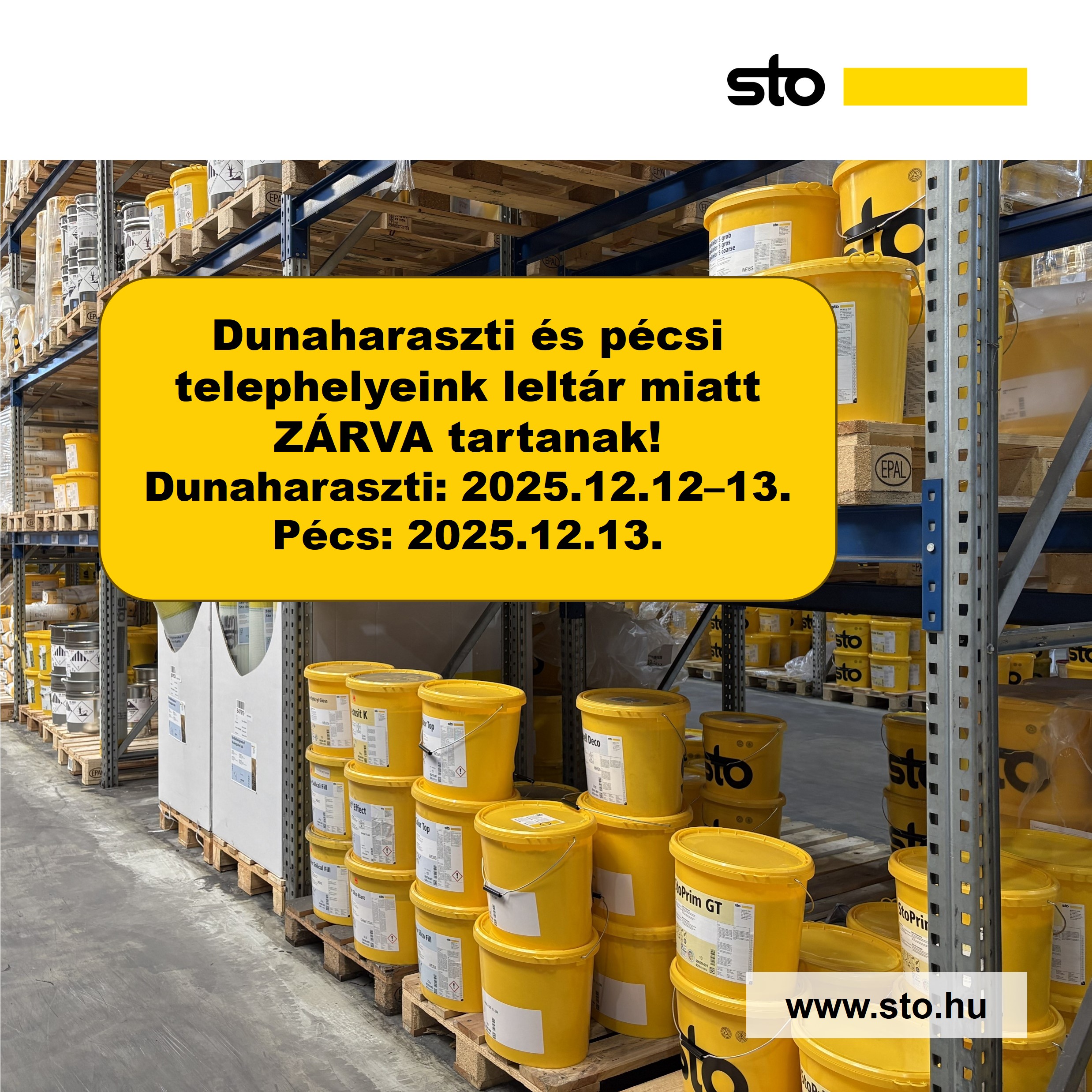 Decemberi leltár zárvatarás!