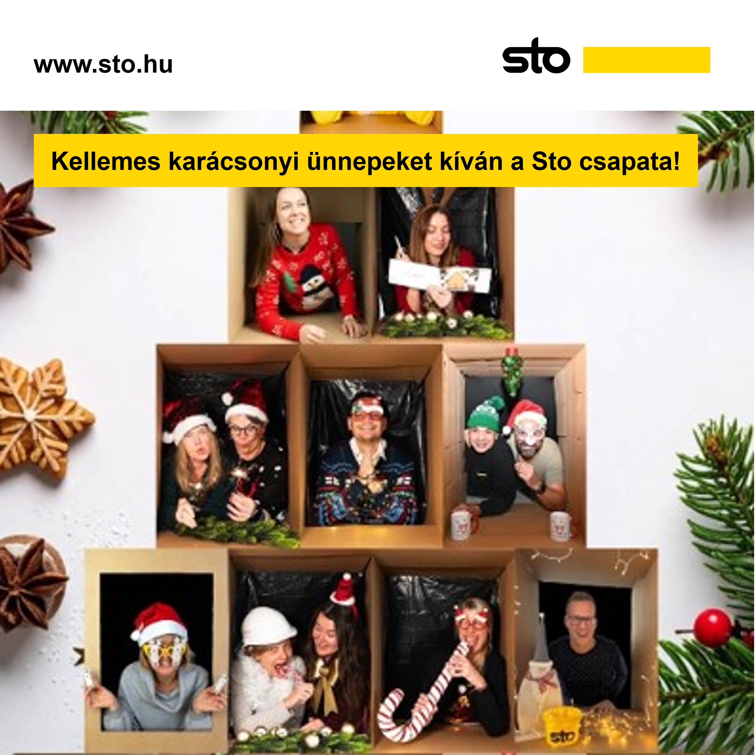 Kellemes karácsonyi ünnepeket kíván a Sto csapata