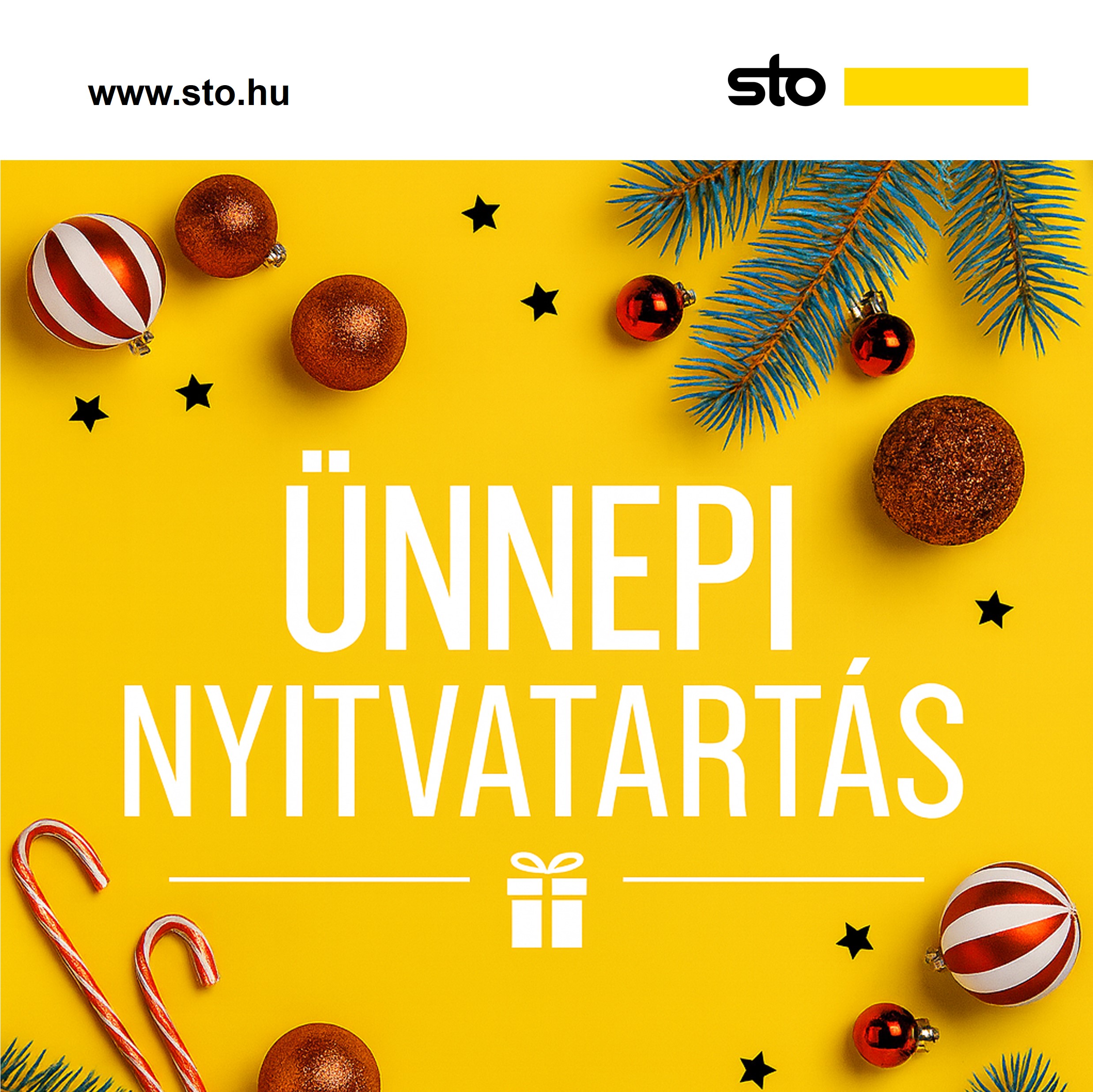 Sto ünnepi nyitvatartás