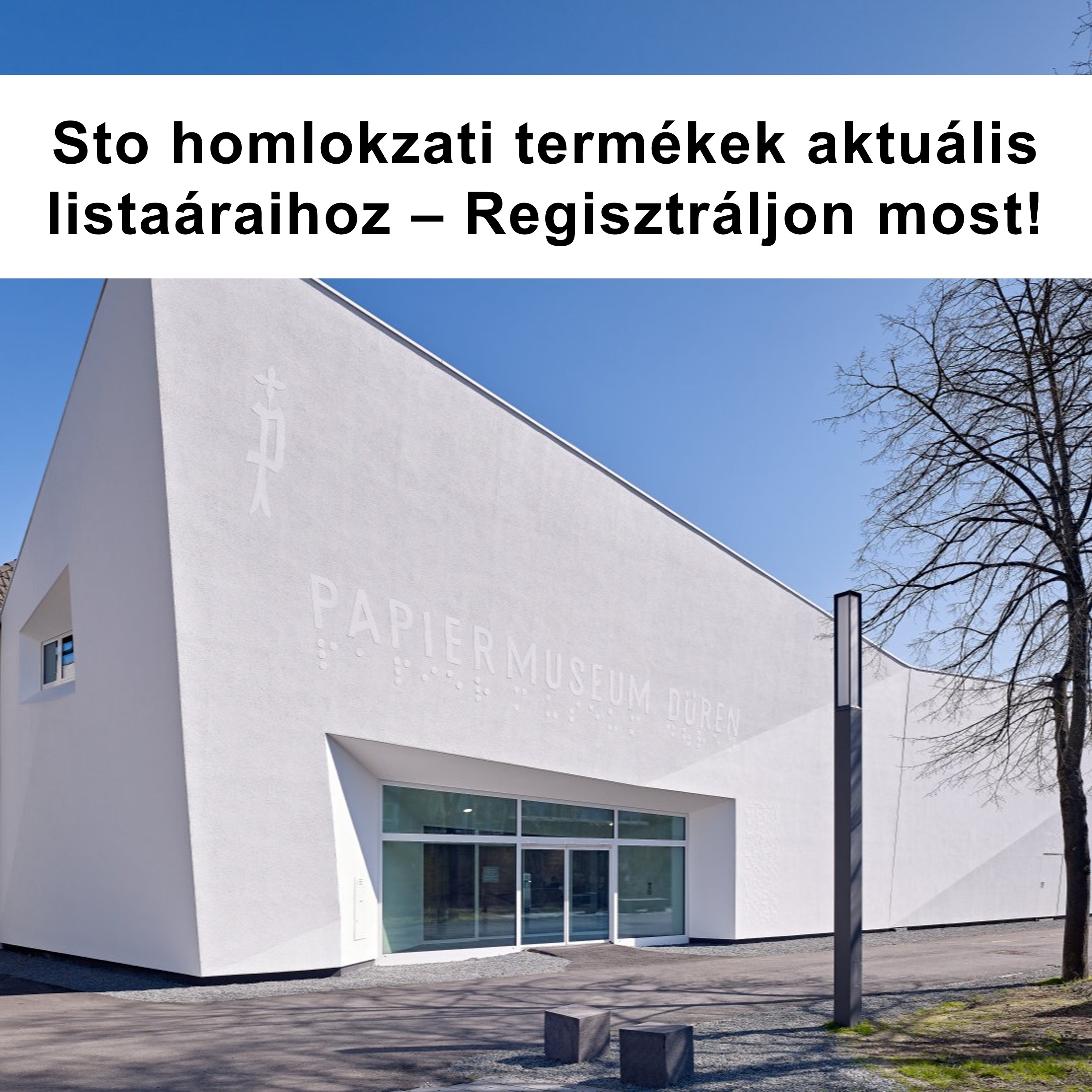 Sto homlokzati termékek aktuális listaáraihoz - Regisztráljon most!