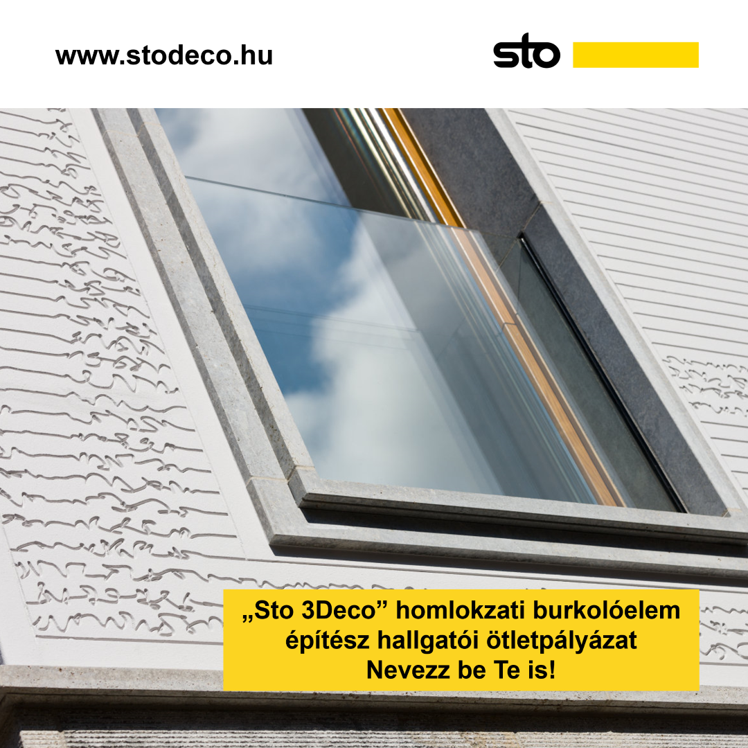 „Sto 3Deco” homlokzati burkolóelem ötletpályázat építész hallgatóknak – Nevezz be Te is!