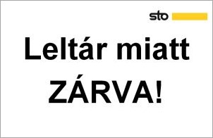 Figyelem! 2021. január 6-7-én leltár miatt ZÁRVA tartunk!